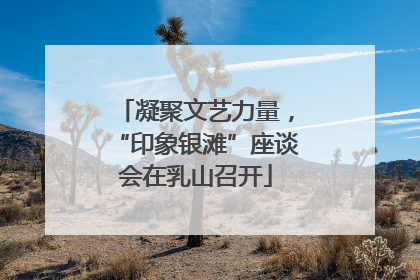 凝聚文艺力量，“印象银滩”座谈会在乳山召开