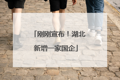 刚刚宣布！湖北新增一家国企