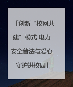 创新“校网共建”模式 电力安全普法与爱心守护进校园