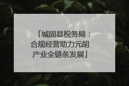 城固县税务局：合规经营助力元胡产业全链条发展