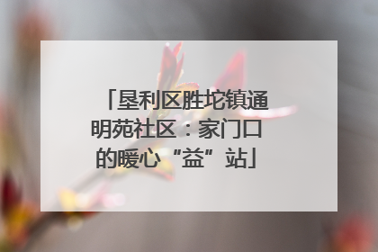 垦利区胜坨镇通明苑社区：家门口的暖心“益”站