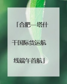 合肥—塔什干国际货运航线端午首航