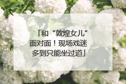 和“敦煌女儿”面对面！现场戏迷多到只能坐过道