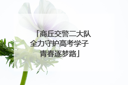 商丘交警二大队全力守护高考学子青春逐梦路