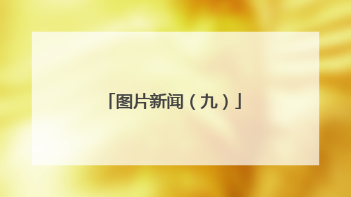 图片新闻（九）