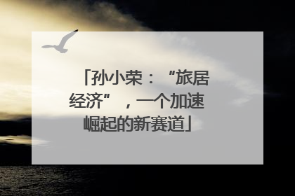 孙小荣：“旅居经济”，一个加速崛起的新赛道