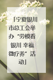 宁夏银川市总工会举办“劳模看银川 幸福微疗养”活动