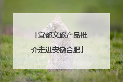 宜都文旅产品推介走进安徽合肥