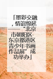 墨彩交融，情谊绵延——“北京市朝阳区·东京都港区青少年书画作品展”成功举办