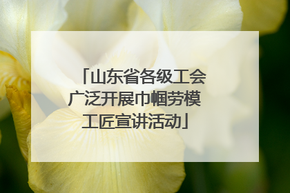 山东省各级工会广泛开展巾帼劳模工匠宣讲活动
