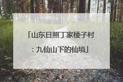 山东日照丁家楼子村：九仙山下的仙境