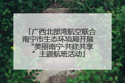 广西北部湾航空联合南宁市生态环境局开展“美丽南宁·共建共享”主题航班活动