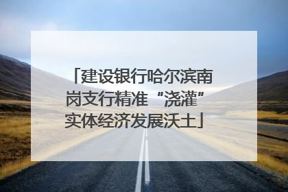 建设银行哈尔滨南岗支行精准“浇灌”实体经济发展沃土