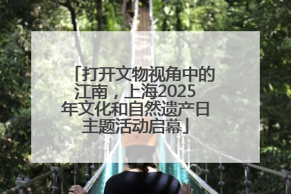打开文物视角中的江南，上海2025年文化和自然遗产日主题活动启幕