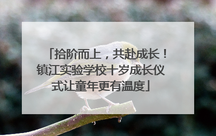 拾阶而上，共赴成长！镇江实验学校十岁成长仪式让童年更有温度