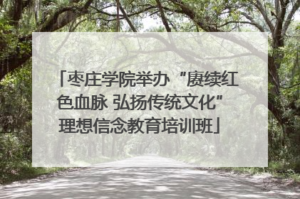 枣庄学院举办“赓续红色血脉 弘扬传统文化”理想信念教育培训班