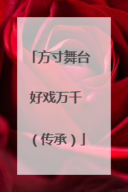 方寸舞台 好戏万千（传承）