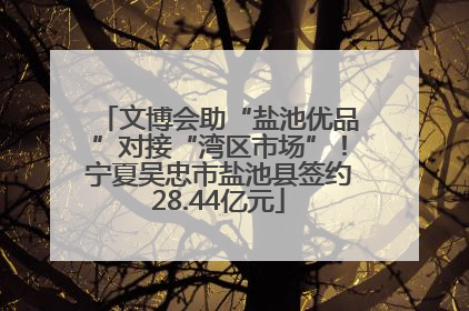 文博会助“盐池优品”对接“湾区市场”！宁夏吴忠市盐池县签约28.44亿元