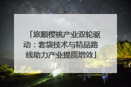 旅顺樱桃产业双轮驱动：套袋技术与精品路线助力产业提质增效