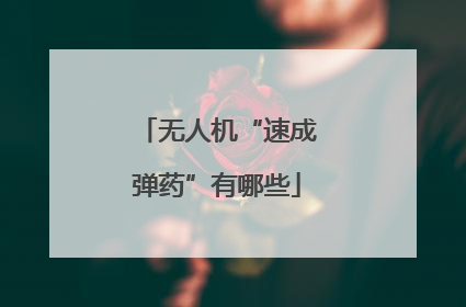 无人机“速成弹药”有哪些