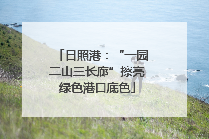 日照港：“一园二山三长廊”擦亮绿色港口底色