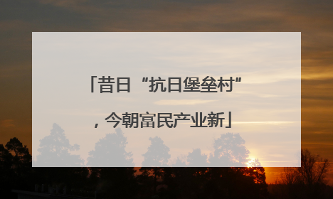 昔日“抗日堡垒村”，今朝富民产业新
