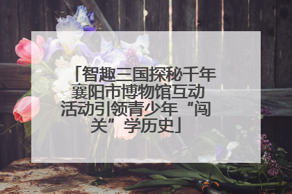 智趣三国探秘千年 襄阳市博物馆互动活动引领青少年“闯关”学历史