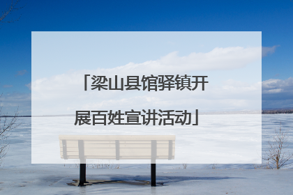 梁山县馆驿镇开展百姓宣讲活动