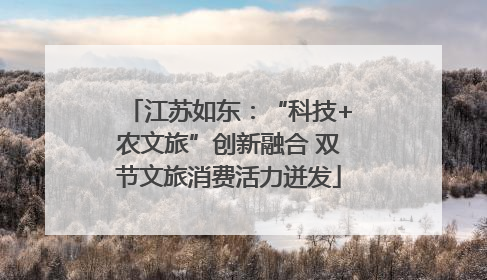 江苏如东：“科技+农文旅”创新融合 双节文旅消费活力迸发