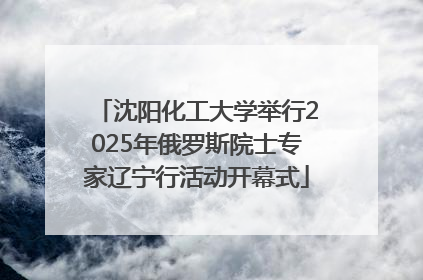 沈阳化工大学举行2025年俄罗斯院士专家辽宁行活动开幕式