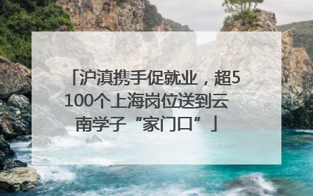 沪滇携手促就业，超5100个上海岗位送到云南学子“家门口”