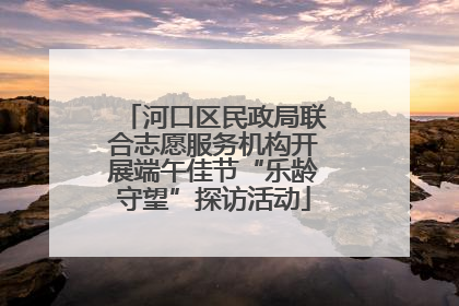 河口区民政局联合志愿服务机构开展端午佳节“乐龄守望”探访活动