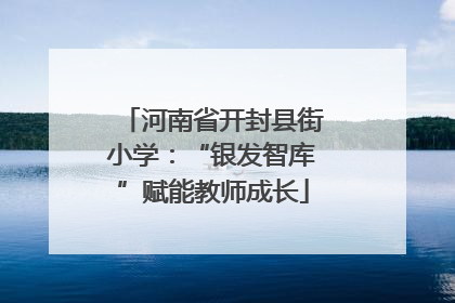 河南省开封县街小学：“银发智库”赋能教师成长