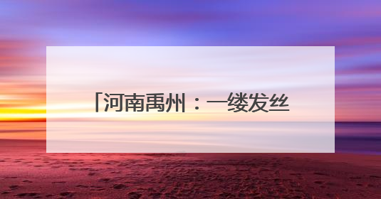河南禹州：一缕发丝“织就”过亿产业