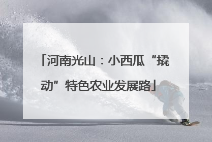 河南光山：小西瓜“撬动”特色农业发展路