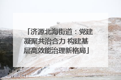 济源北海街道：党建凝聚共治合力 构建基层高效能治理新格局