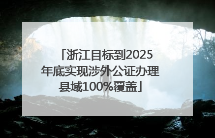 浙江目标到2025年底实现涉外公证办理县域100%覆盖
