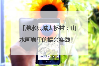 浠水县城太桥村：山水画卷里的振兴实践