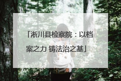 淅川县检察院：以档案之力 铸法治之基