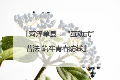 菏泽单县：“互动式”普法 筑牢青春防线
