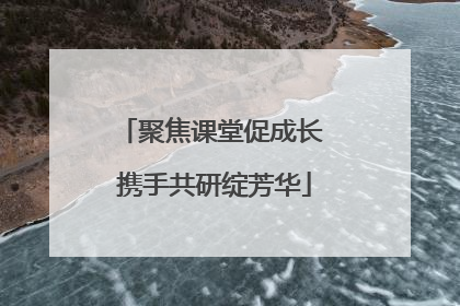 聚焦课堂促成长 携手共研绽芳华