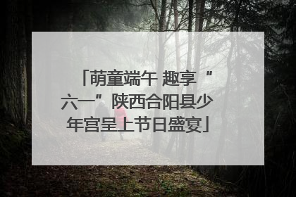 萌童端午 趣享“六一”陕西合阳县少年宫呈上节日盛宴