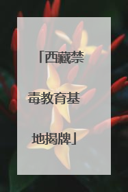 西藏禁毒教育基地揭牌