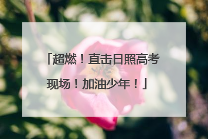 超燃！直击日照高考现场！加油少年！