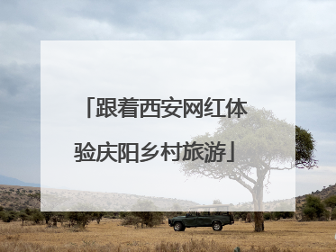 跟着西安网红体验庆阳乡村旅游
