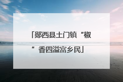 郧西县土门镇“椒”香四溢富乡民