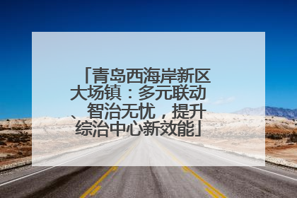 青岛西海岸新区大场镇：多元联动、智治无忧，提升综治中心新效能