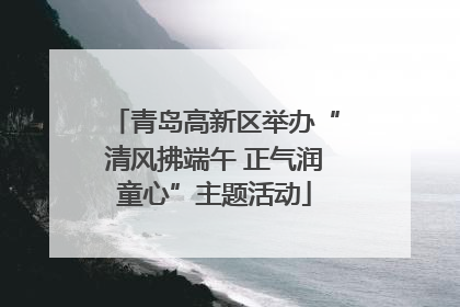 青岛高新区举办“清风拂端午 正气润童心”主题活动