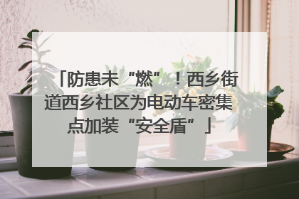 防患未“燃”！西乡街道西乡社区为电动车密集点加装“安全盾”