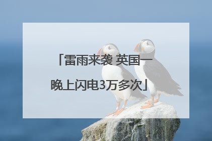 雷雨来袭 英国一晚上闪电3万多次